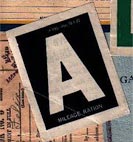 "A" sticker