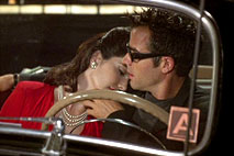 Camilla and Adam in convertible